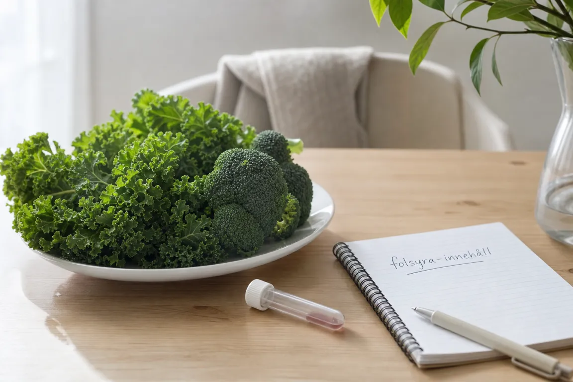 Provrör med blodprov förberett för analys av folat och vitamin B9