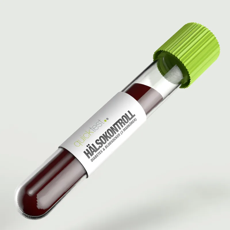 Hälsokontroll Diabetes & blodsocker – 3 markörer