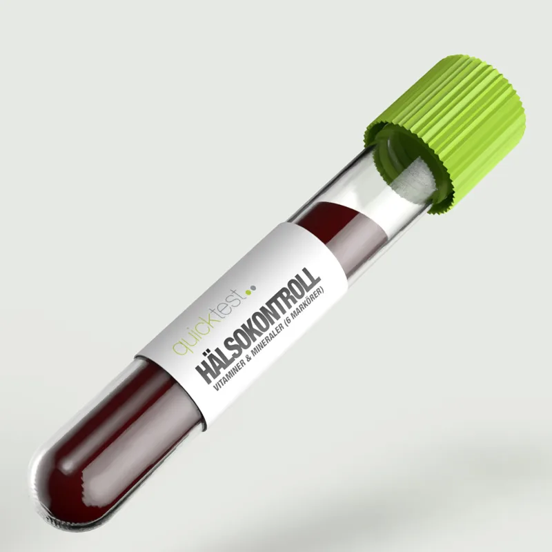 Hälsokontroll Vitaminer & Mineraler – 6 markörer